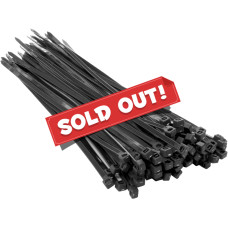 100pc 3.6x200mm Nylon Plastic Cable Ties Zip Tie Wraps Organizer Black